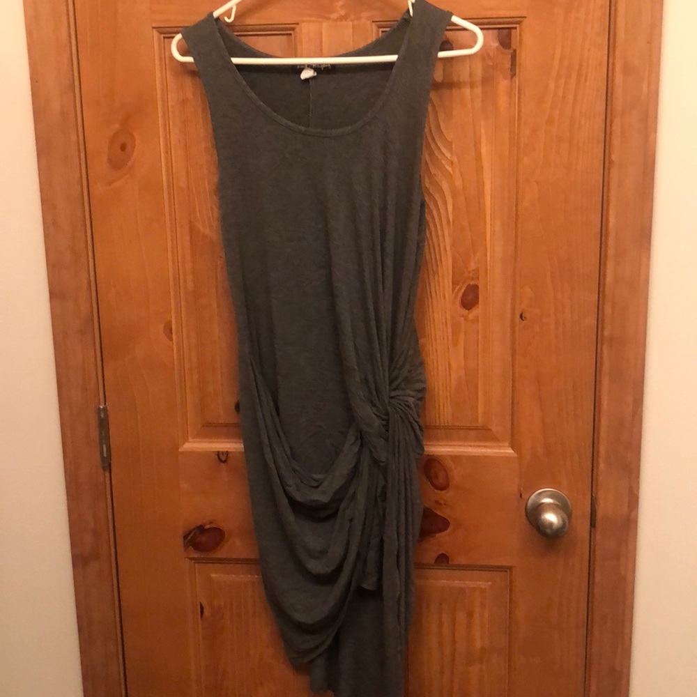 GREY KNOTTED DRESS